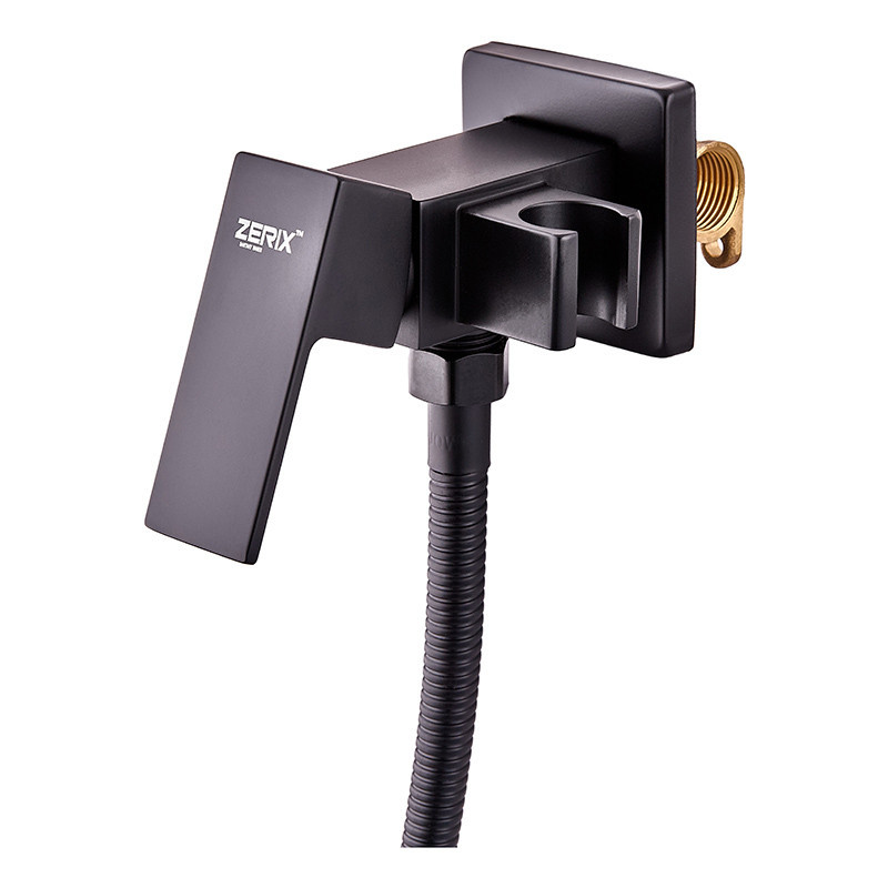 Смеситель для гигиенического душа Zerix LEB9-123 черный с лейкой – стильный и удобный ZX5572 Харьков - изображение 6