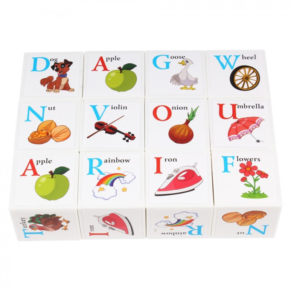 Детский развивающий набор кубиков 