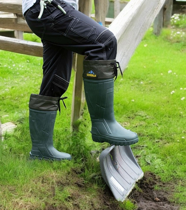 Сапоги качественные пена утепленные высокие 44 Одеса - фото 1