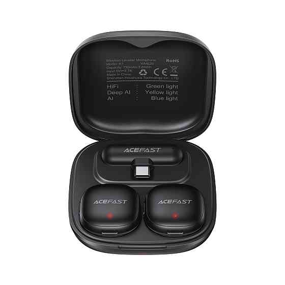 Бездротова мікрофонна система ACEFAST R1 dual-mic (Type-C) Black Київ