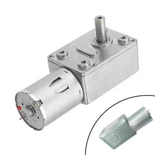 Мотор-редуктор JGY-370 12В 6 об/хв — черв’ячний двигун із високим крутним моментом для DIY проєктів та робототехніки Київ