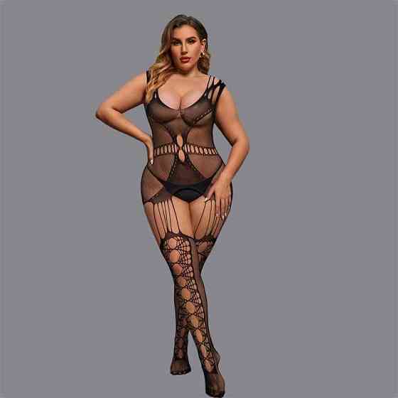 Сексуальный бодистокинг с имитацией чулок L-XXL– Эротическое бельё Винница