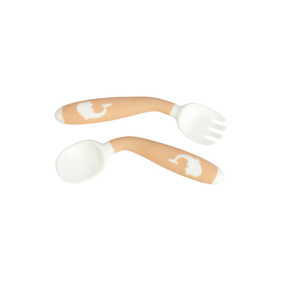 Дитячий набір для годування 6120 (виделочка та ложечка з гнучкою ручкою) Вінниця - фото 3