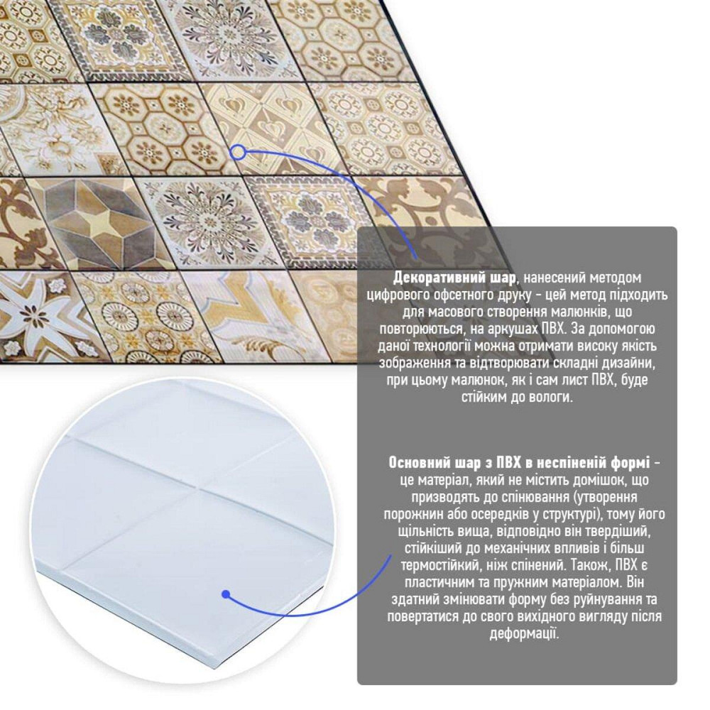 Декоративная ПВХ панель 960х480х4мм (D) SW-00001777 Днепр - изображение 2