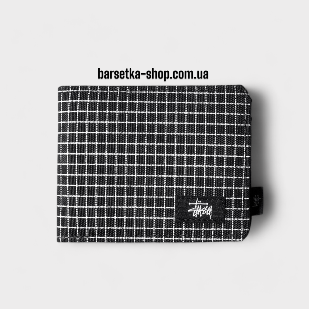 Кошелек Stussy 11x9 черный/белый (в коробке) Запорожье - изображение 1
