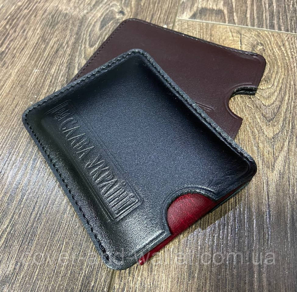 Універсальна обкладинка на посвідчення УБД з тисненням Слава Україні Київ - фото 7