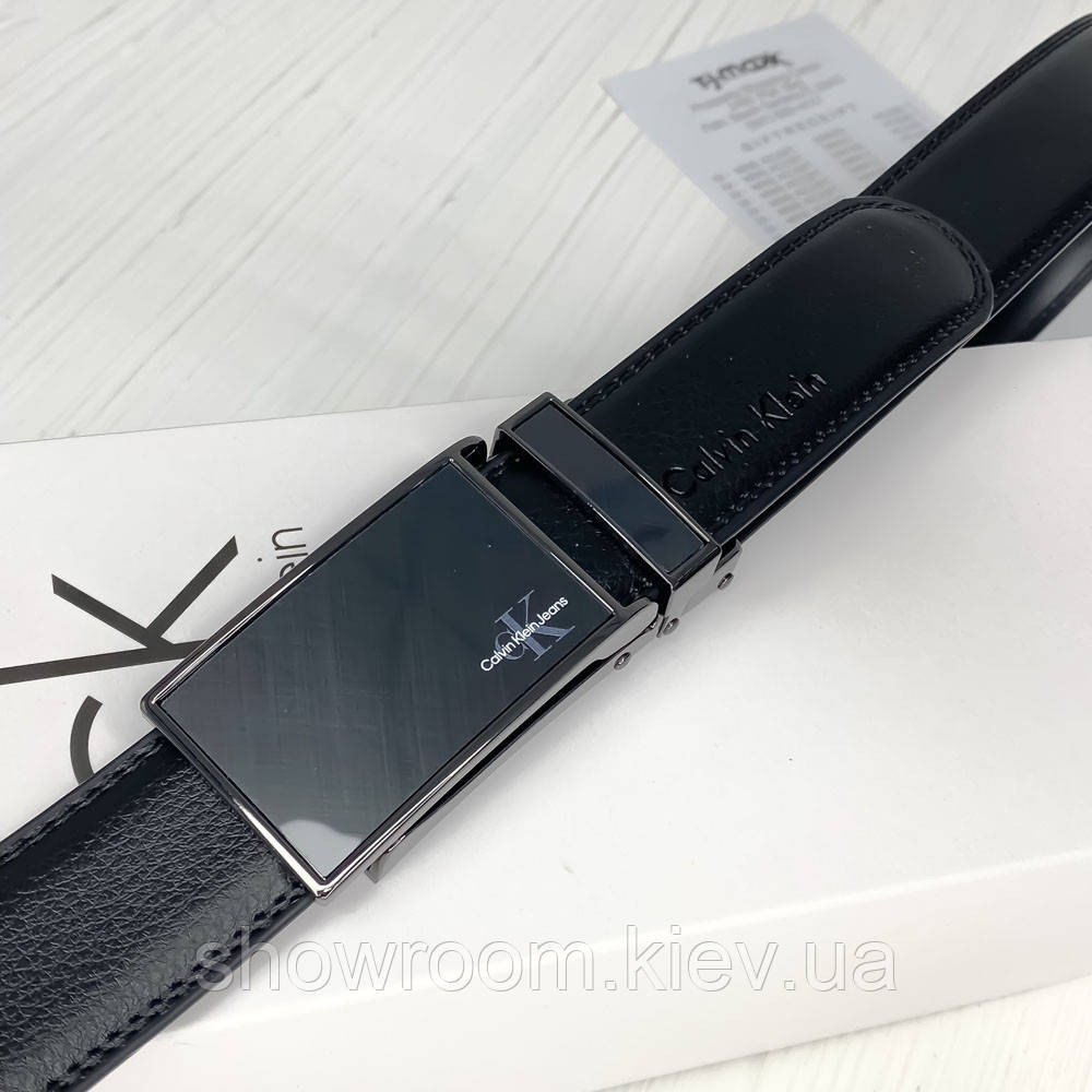 Кожаный ремень с пряжкой автомат Ск (496) Киев - изображение 4