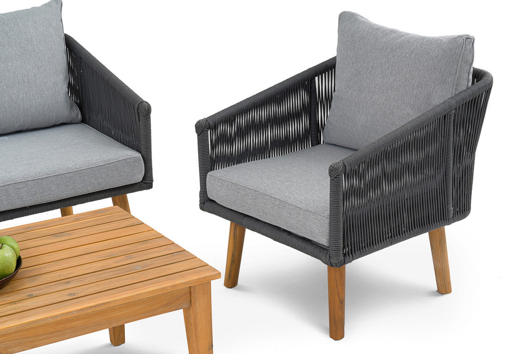 Комплект садових меблів Di Volio Matera Сірий/Світло-сірий Київ - фото 7