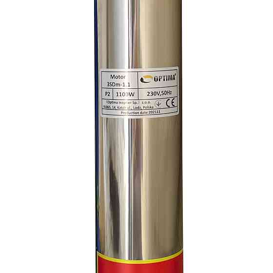 Насос свердловинний з підв, стійк, до піску 3″ OPTIMA 3SDm1,8/39 1,1 кВт 159м +пульт+кабель 75м NEW Тернополь