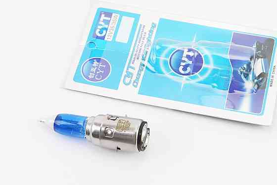 Лампа фари H6 BA20D 12V 35 / 35W "super" синя "свічка" тип 5 Бершадь