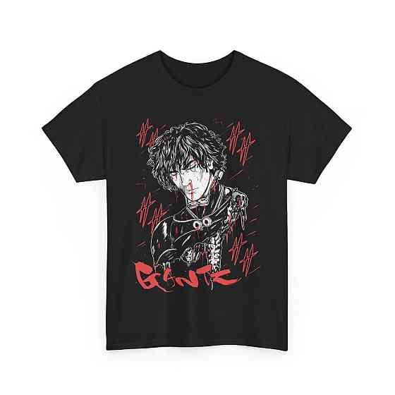 Футболка аниме Гантз Джапанесе Аниме Манга оверсайз (S/M/L) Черний AnimeJ0105 Днепр