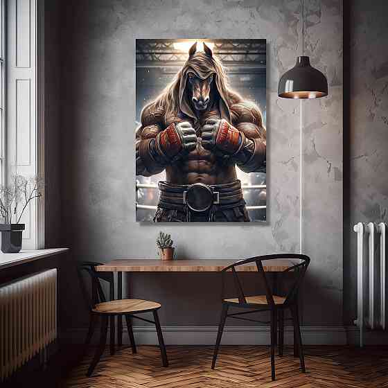 Картина Холсті в спортзал  Кінь  KLM_14 100х150 см Киев