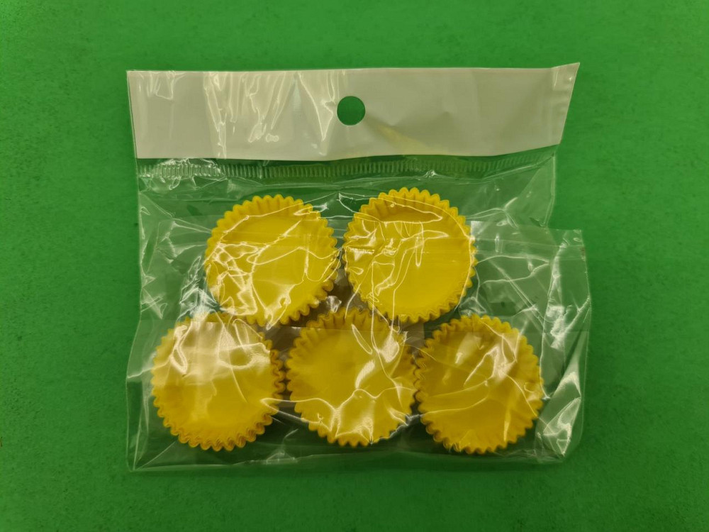 Тартолетка для кексів "Кругла жовта"D30 H9,5 (100шт)/3а/ (1 уп.) Харків - фото 2