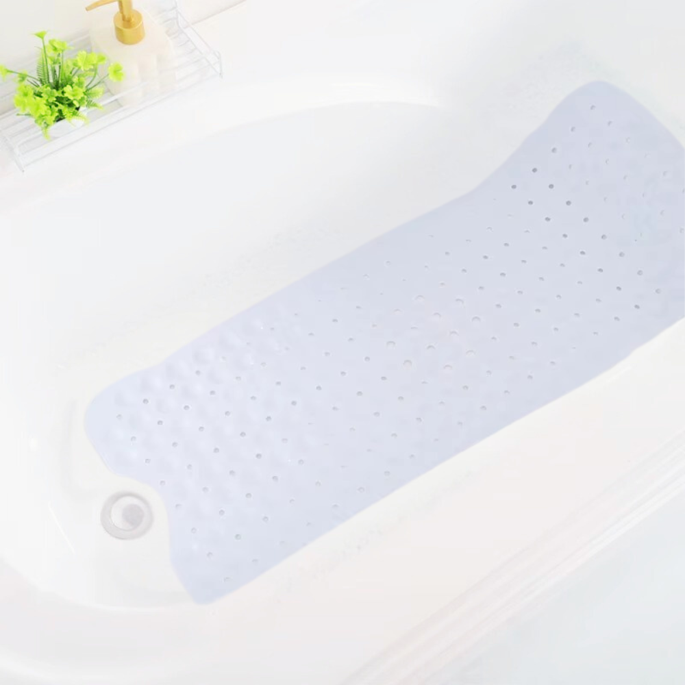 Коврик для ванной комнаты и душа атискользящий,для тела массажный силиконовый с присосками, белый 40х100 см Каменец-Подольский - изображение 6