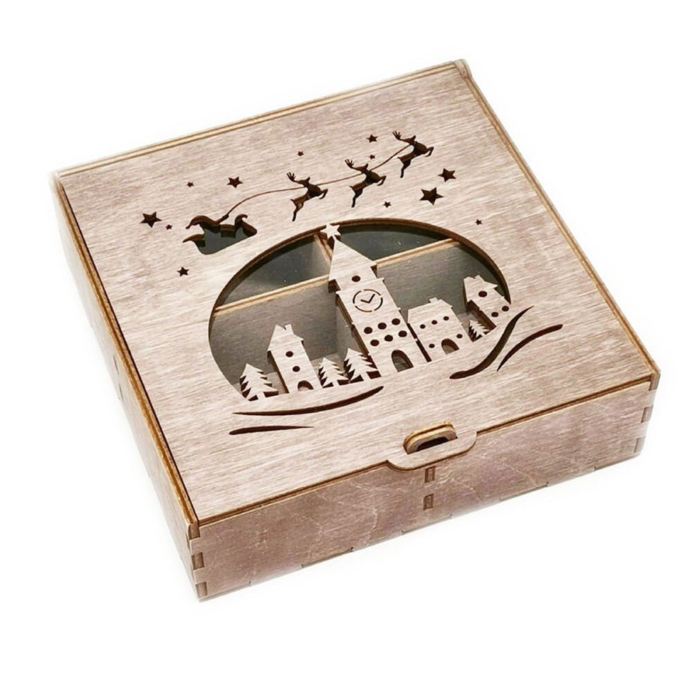 Подарункова коробка EKOSTAR 190х190х55 Київ - фото 1