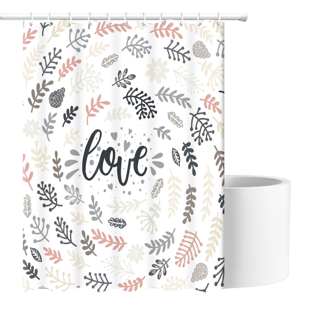 Шторка для ванны из полиэстера водонепроницаемая Bathlux 180x180 см с кольцами, занавеска для ванной комнаты Каменец-Подольский - изображение 2