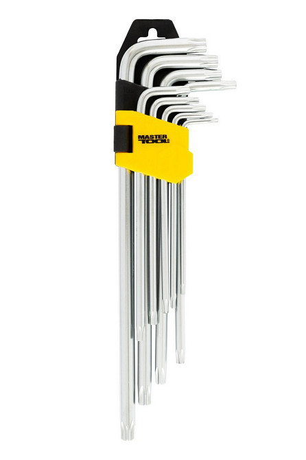 MASTERTOOL Ключі TORX MASTERTOOL Long Arm CrV Т10/Т50 90-227 мм набір 9 шт 75-0961 Коломия - фото 7