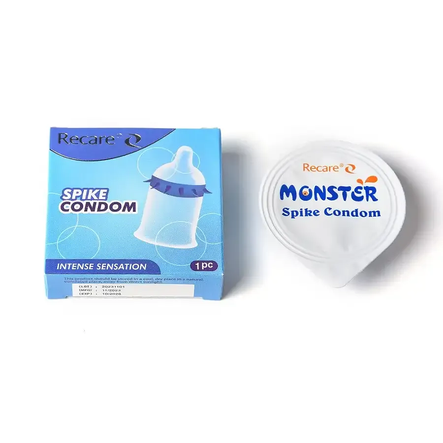 Насадка на член Recare Spike Condom Blue (презерватив с шипами) Львов - изображение 4