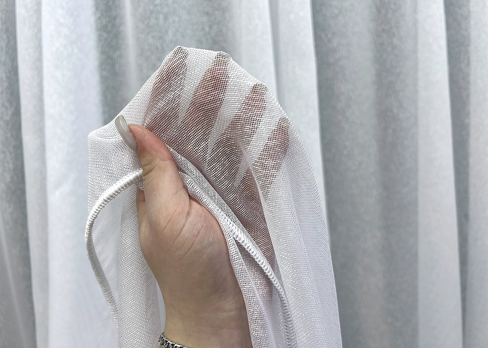 Тюль VR-Textil 1965т Преміум сітка льон дощик Linea Білий 400х270 см (42-0999) Київ - фото 5