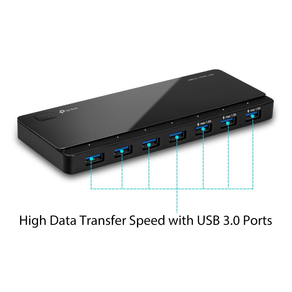 Концентратор USB3.0 TP-Link UH700 Black 7хUSB3.0 Чорний Харків - фото 2