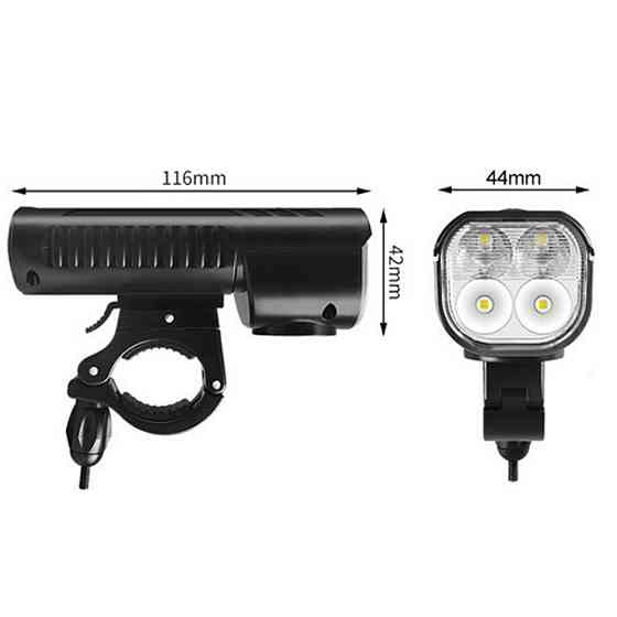 Велофара з сигналом FY-336-4T6, power bank, Aluminum, кнопка выносная, Waterproof, Li-Ion аккумулято Бровары