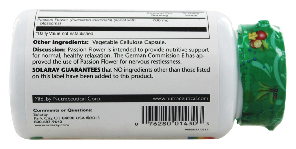 Пассифлора (Passion Flower) 350 мг 100 капсул Київ - фото 2