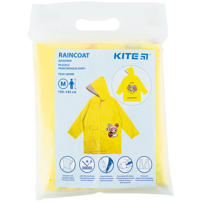 Дощовик дитячий Kite Тokidoki M 130-145 см Жовтий (TK24-2600M) Вінниця - фото 4