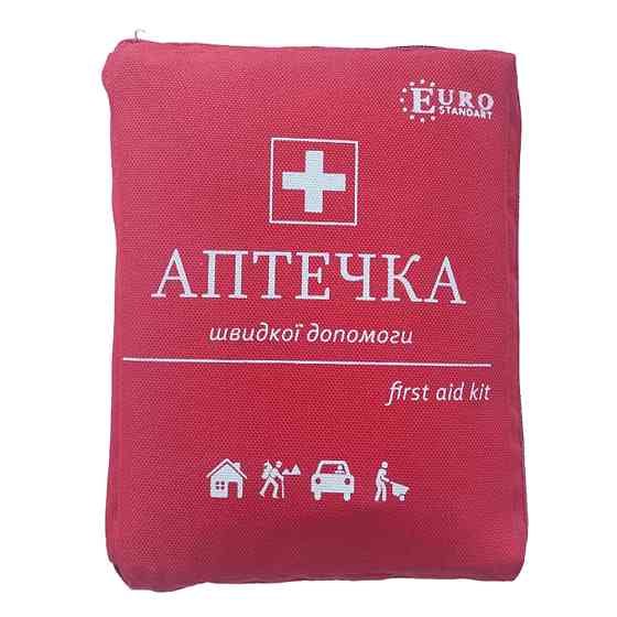 Аптечка автомобільна АМА-1 червона сумка (16од., 21шт.) Київ