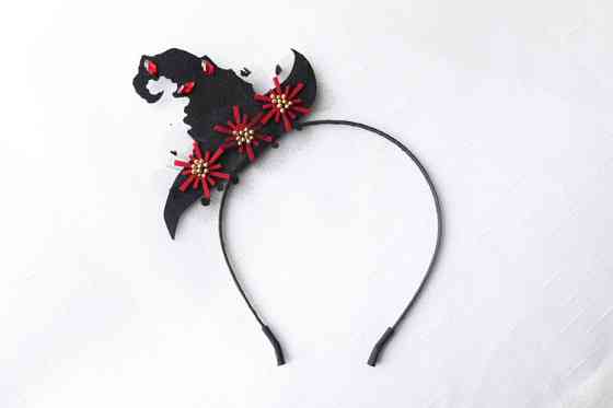 Оруч на Хэллоуин Шляпка one size черно-красный Киев