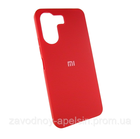 Xiaomi Redmi 13C Poco C65 Силіконовий чохол Мікрофібра (червоний) Одеса