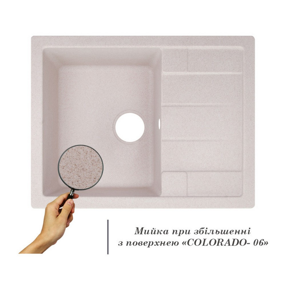 Кухонна мийка Lidz 650x500/200 COL-06 (LIDZCOL06650500200) Київ - фото 2