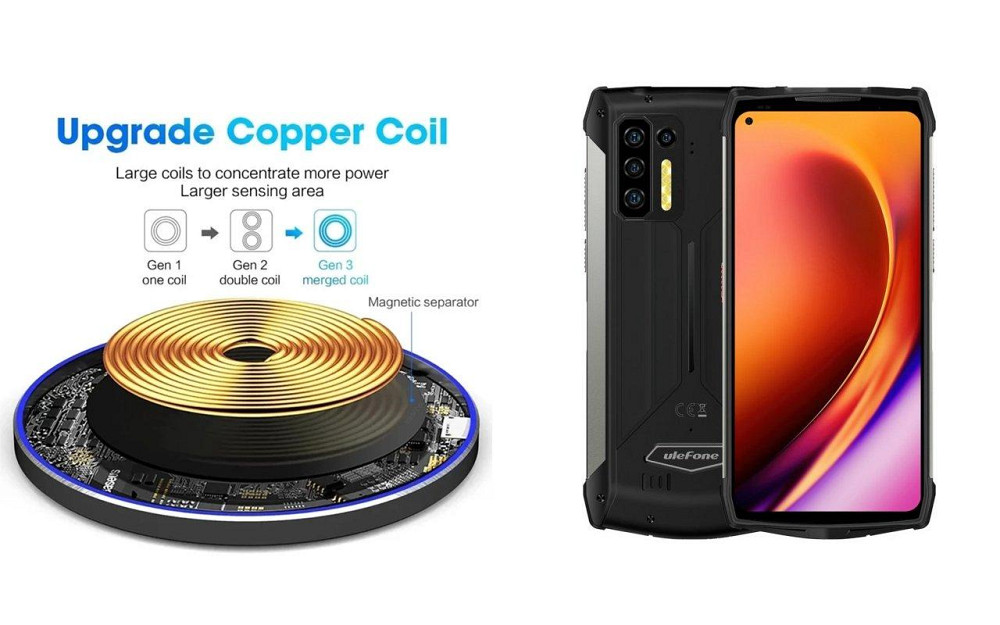 Бездротовий зарядний пристрій Copper до 30W для OPPO Find X8 Pro, USB-C, LED Київ - фото 2