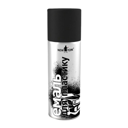 Емаль для пластику 400мл 9005 чорний аерозоль NEW TON Житомир
