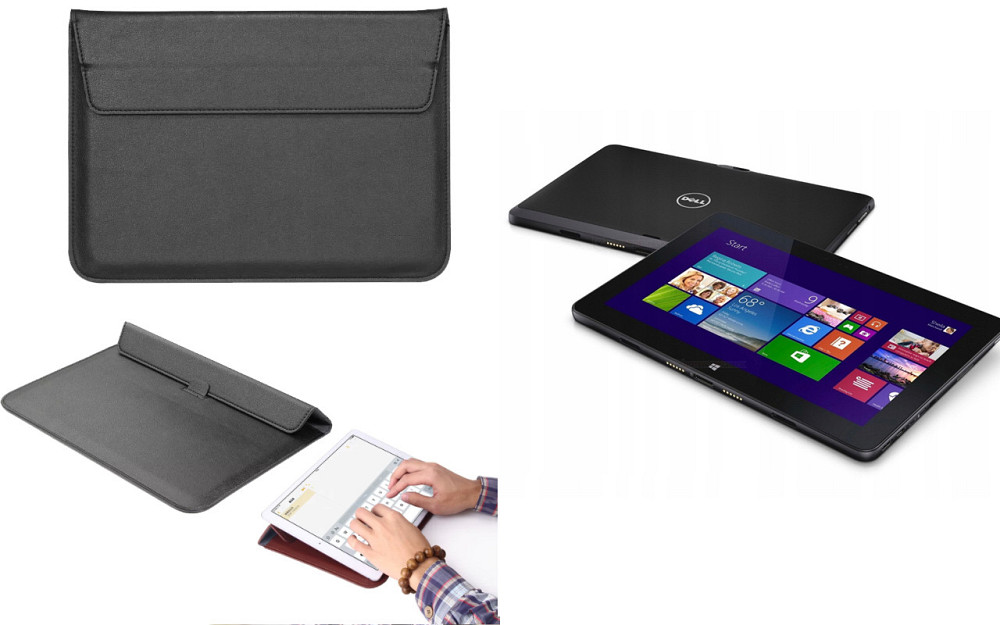 Чохол-конверт VitoCase для Dell Venue 11 Pro 5130, 7130, 7139, 7140, 7145, з функцією підставки для планшета Чорний Київ - фото 1