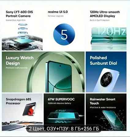 Realme 12 8/256 с NFC +Зарядка 80Вт. Харьков