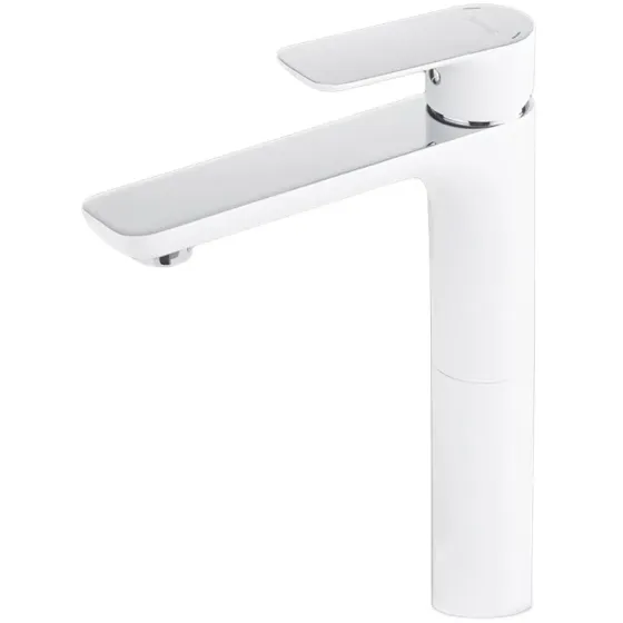 Змішувач для раковини високий GAPPO G1048-2 білий/хром Київ