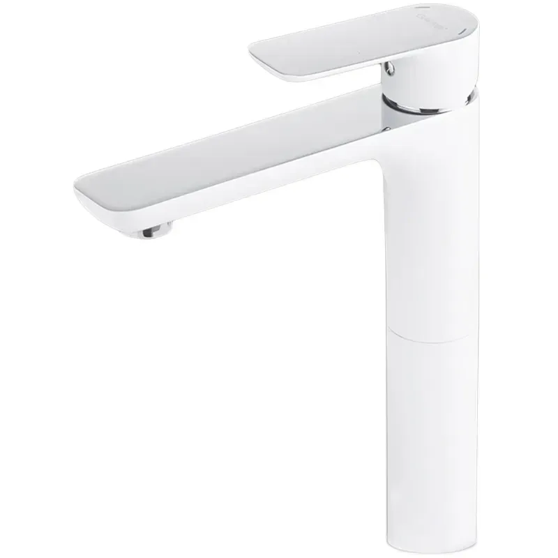 Змішувач для раковини високий GAPPO G1048-2 білий/хром Київ - фото 1