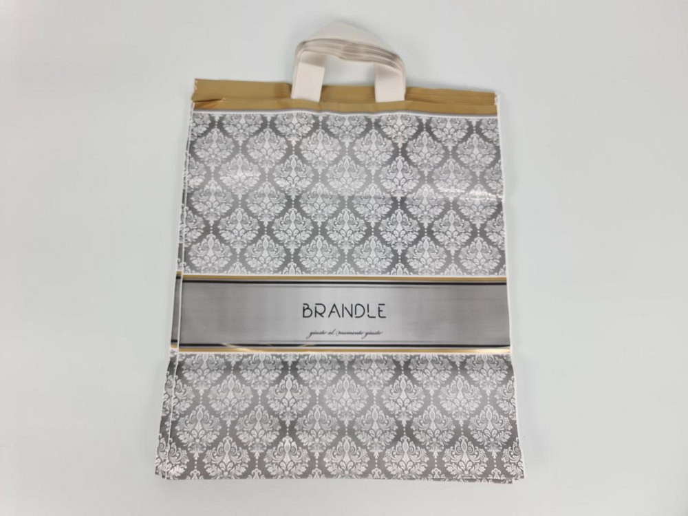 Пакет із петльовою ручкою середній щільний ламінований "Брендл 397" (40х45+3) 95 мк КВС (50 шт) Харків - фото 3