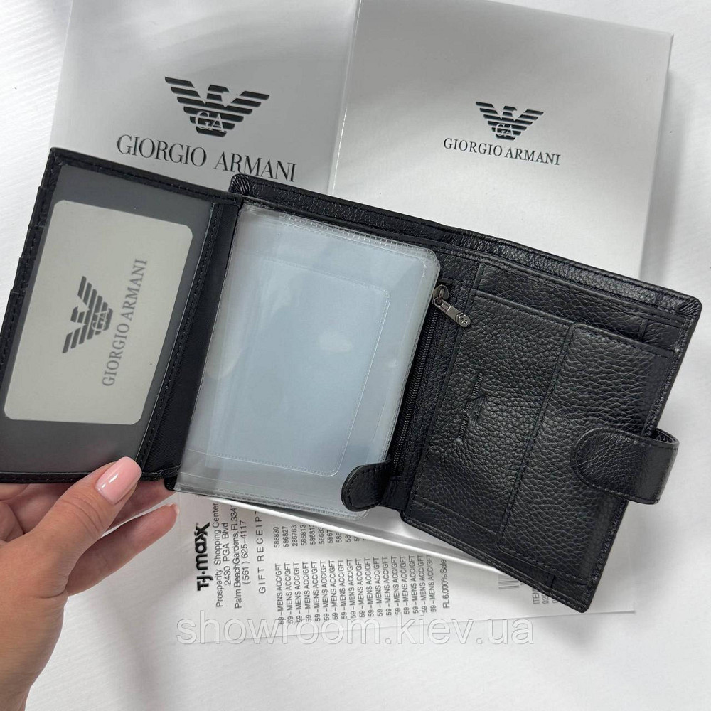 Чоловічий вертикальний брендовий гаманець на кнопці Lacoste (6602) Київ - фото 7