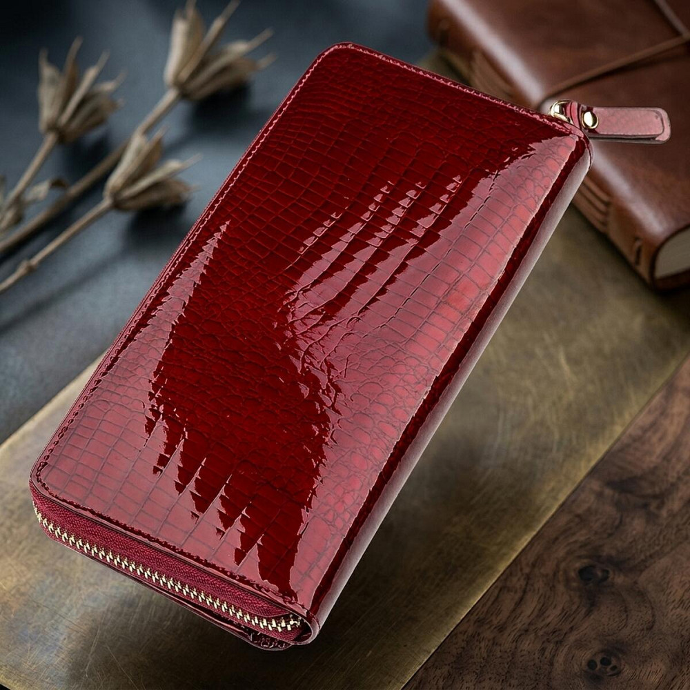 Гаманець жіночий ST Leather 18434 (S7001A) на блискавці Бордовий Київ - фото 10