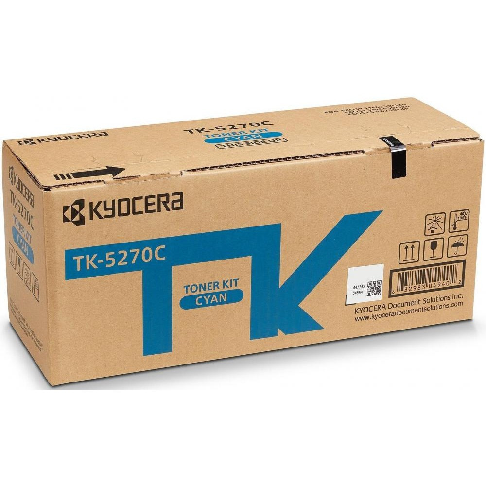 Kyocera TK-5270C 1T02TVCNL0 - оригинальный тонер картридж Киев - изображение 1
