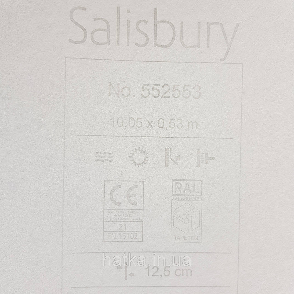 Обои флизелиновые экологически чистые Rasch Salisbury 0.53х10 цветы яркие голубые коричневые белые на сером Киев - изображение 4