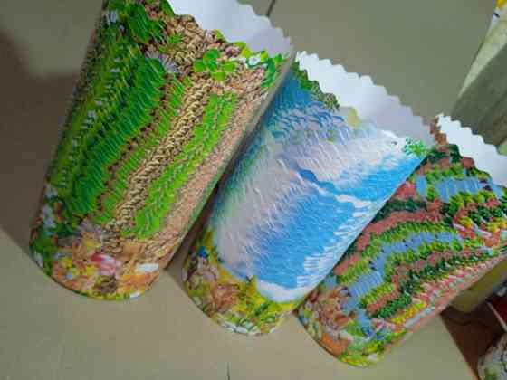 Форми паперові для куліча 85×130 мм «Дитячі» 400–500 г, 50 шт/упаковка, для випічки Харків