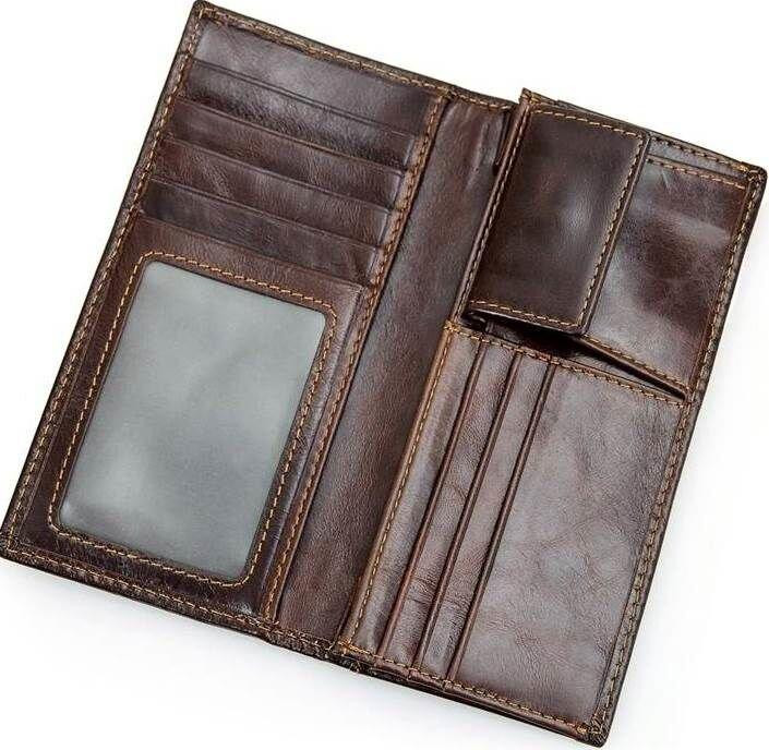 Гаманець з натуральної шкіри Коричневий (Vintage) Київ - фото 11