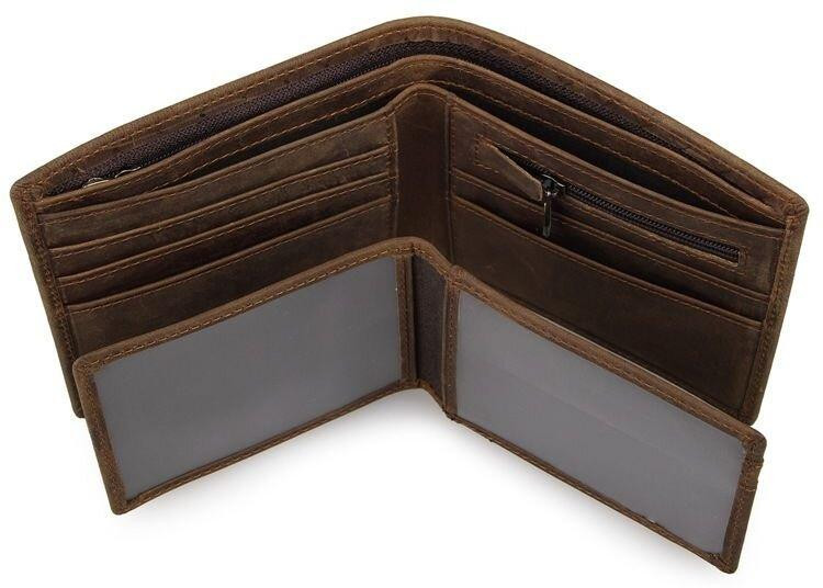 Гаманець чоловічий Коричневий (Vintage) Київ - фото 1