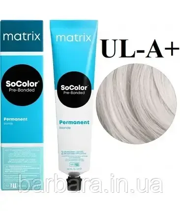 Осветляющая крем-краска для волос Matrix Ultra Blonde SoColor Pre-Bonded UL-A + пепельный, Киев