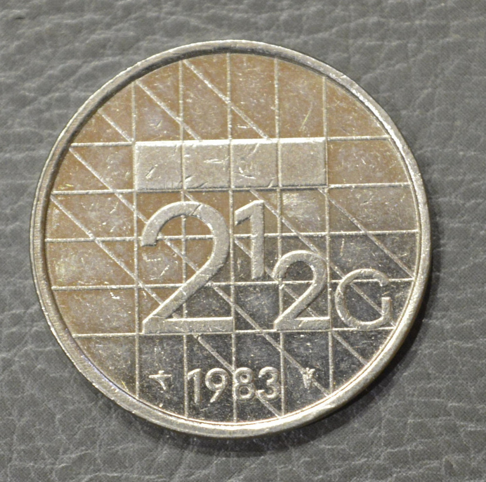 Нідерланди 2 1/2 гульдена 1983 рік Полтава - фото 1