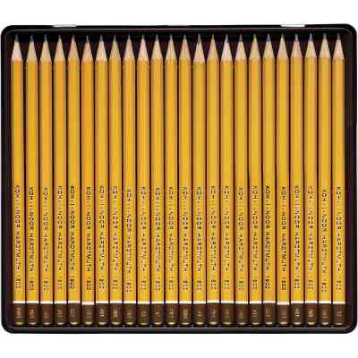 Карандаш графитный Koh-i-Noor Набор металлический пенал 8В-10Н 24 шт (1504) Винница