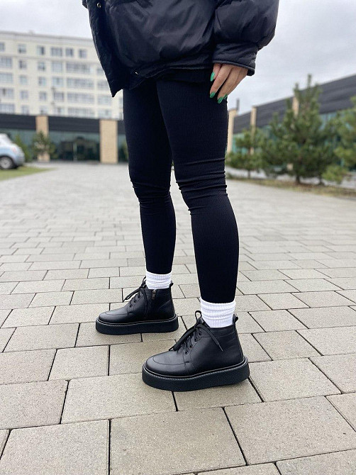 Черевики жіночі SEE SEVEN чорні натуральна шкіра з утепленням 37р.38р.39р. (5308) Коломыя - изображение 4