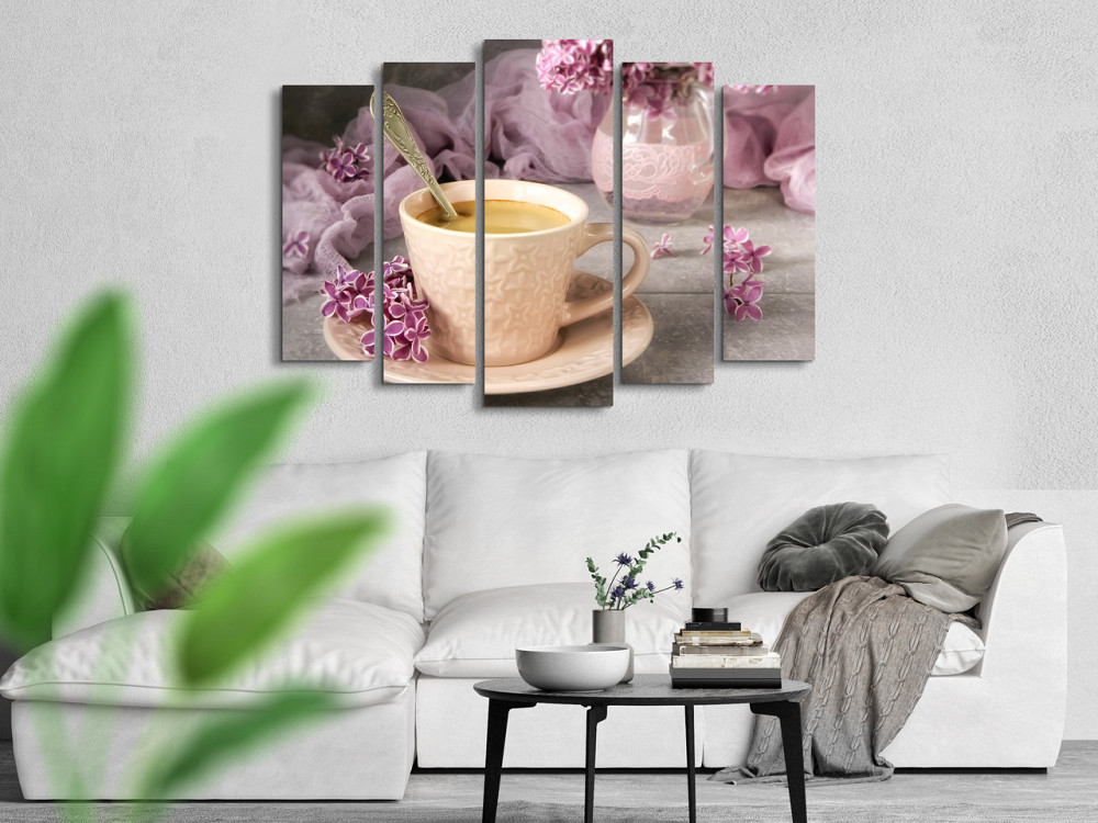 Модульна картина у вітальні / спальні / кухні Ранковий Кава Art-361_5 ( 80х118см ) Київ - фото 3